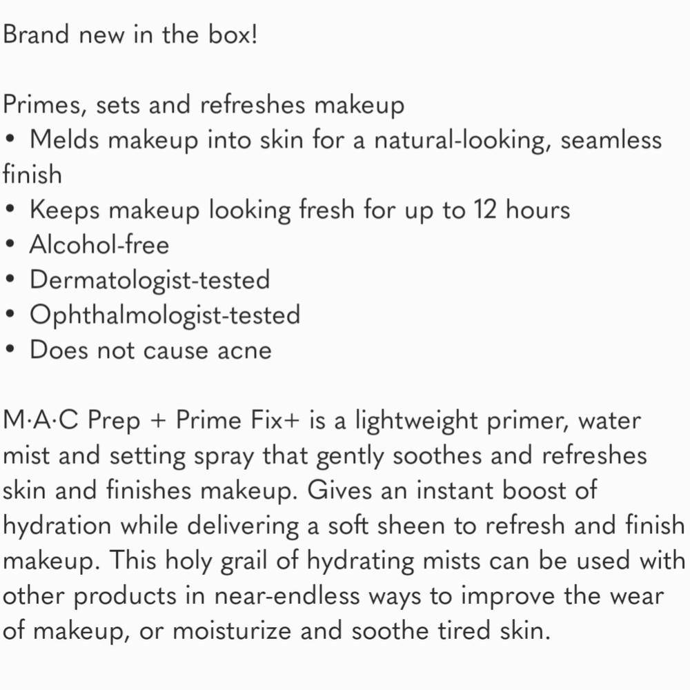 MAC PREP + PRIME FIX+ - Picture 3 of 3